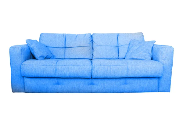 Modern blue sofa or couch furniture — Stock Photo, Image