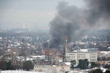 Bir sanayi fabrikasında yangın