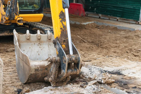 Graafmachine emmer of schep — Stockfoto