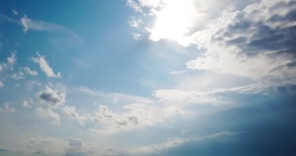 Хронология Дождливого Неба Облаками Дождя Зажим — стоковое видео