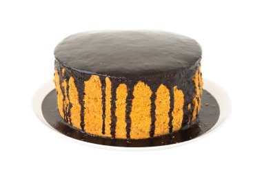 Tabakta çikolatalı pasta