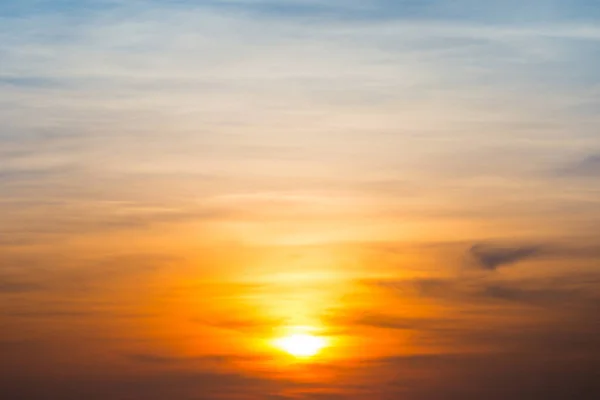 Orange dramatic sunset as background — Stock Photo, Image