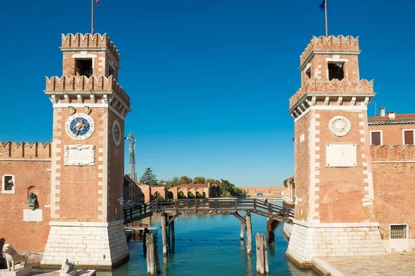 威尼斯威尼斯威尼斯兵工厂的入口 — 图库照片