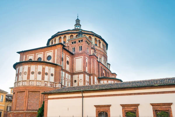 Seitenansicht Der Kirche Santa Maria Delle Grazie Mailand Italien — Stockfoto