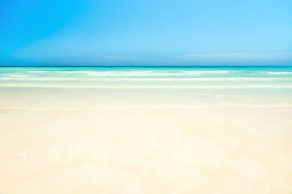 모래사장 과푸른 아래맑은 배경으로 수있습니다 — 스톡 사진