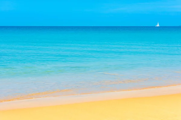Vacanze Estive Mare Natura Sfondo Blu Acqua Mare Spiaggia Sabbia — Foto Stock