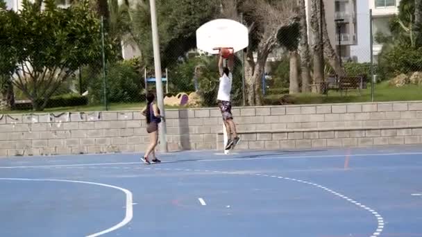 Basketball-Trainingseinheit — Stockvideo