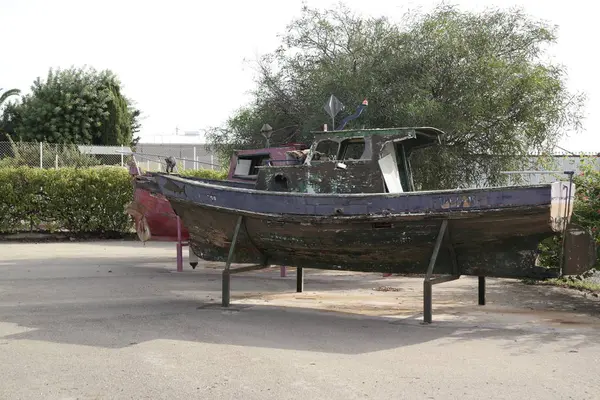 Старі човни залишили Рота — стокове фото