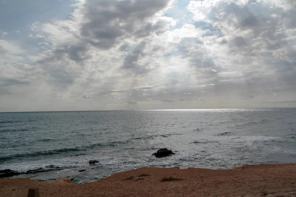 Raios de sol sobre o mar — Fotografia de Stock