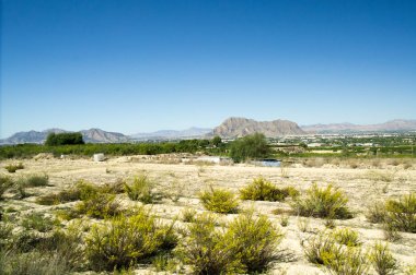 Dağları ile İspanyol peyzaj