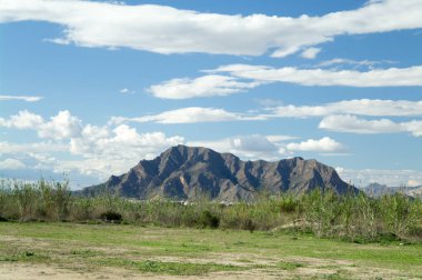 Dağları ile İspanyol peyzaj