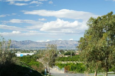 Dağları ile İspanyol peyzaj