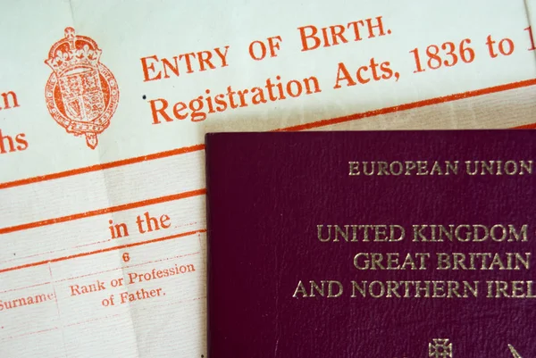 BC and Passport — Stock Photo, Image