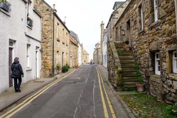 Gepflasterten Straßen von st. andrews — Stockfoto