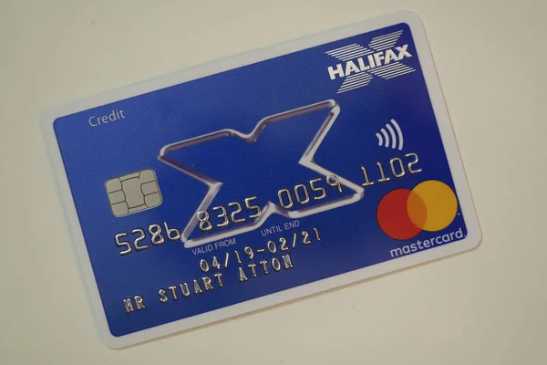 Tarjeta de crédito bancaria Halifax — Foto de Stock