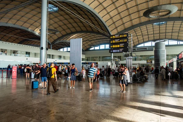 Luchthaven vertrek gebied Stockfoto