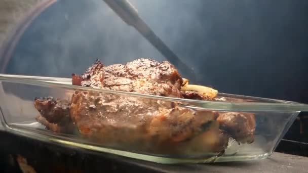 BBQ-tijd in Spanje — Stockvideo