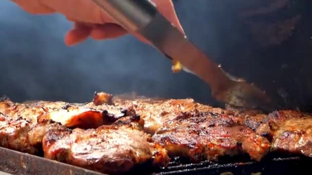 BBQ-tijd in Spanje — Stockvideo