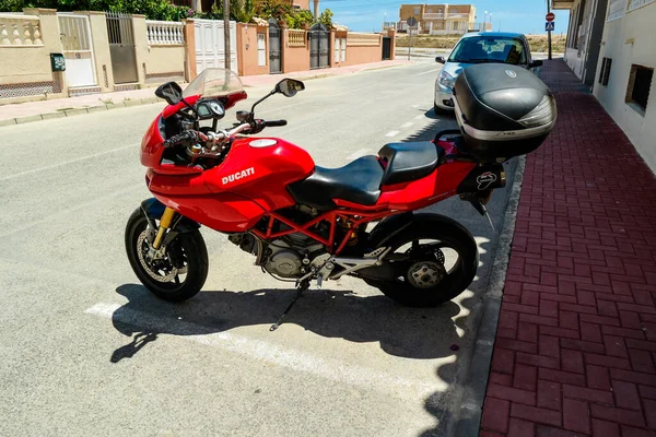 Ducati Multistrada motorbike, — Stock Photo, Image