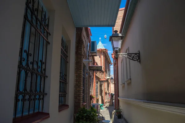 Narrow Street Historical Centre Tbilisi — Stock Photo, Image