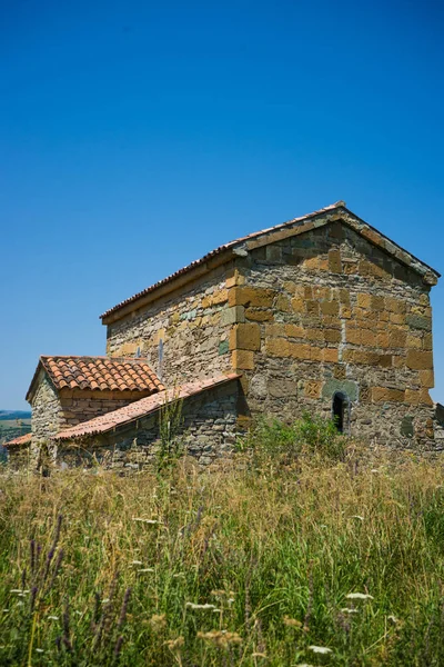 Περίφημο Αρχιτεκτονικό Αξιοθέατο Ορθόδοξος Μεσαιωνική Εκκλησία Chachubeti Στην Περιοχή Καταρρέει — Φωτογραφία Αρχείου