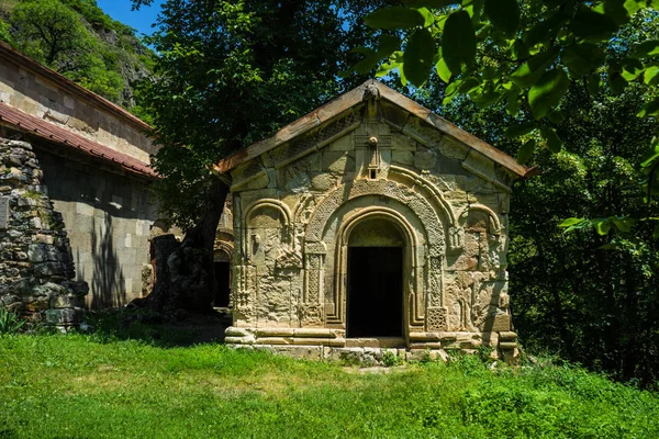 Célèbre Monument Architectural Orthodoxe Complexe Monastère Médiéval Rkoni Dans Région — Photo