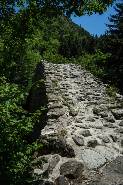 Slavné Gruzínské Architektonická Dominanta Středověký Kamenný Most Tamar Královna Rkoni — Stock fotografie
