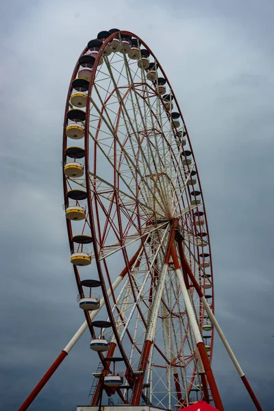 Batumi Geórgia Julho 2018 Roda Gigante Porto Batumi Dos Marcos — Fotografia de Stock