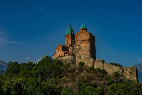 著名的 Medieaval 城堡大教堂 Gremi 位于靠近 Kvareli Kakheti — 图库照片