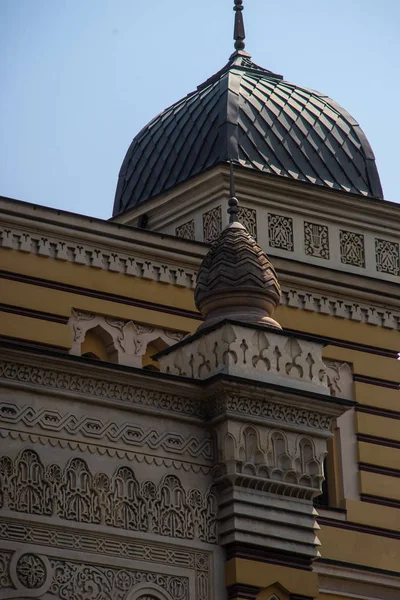 Cephe Tiflis Opera Binası Bir Başkentin Ünlü Georgian Binası — Stok fotoğraf