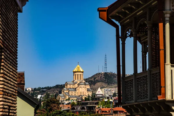 Letni Dzień Starym Mieście Tbilisi Gruzja — Zdjęcie stockowe
