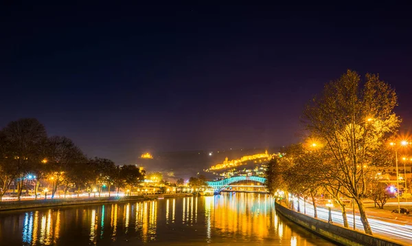 Géorgie Tbilissi Noël Nouvel 2018 Illumination Dans Rue Centre Historique — Photo