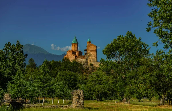 Famosa Cattedrale Medioevale Castello Gremi Situato Vicino Alla Città Kvareli — Foto Stock