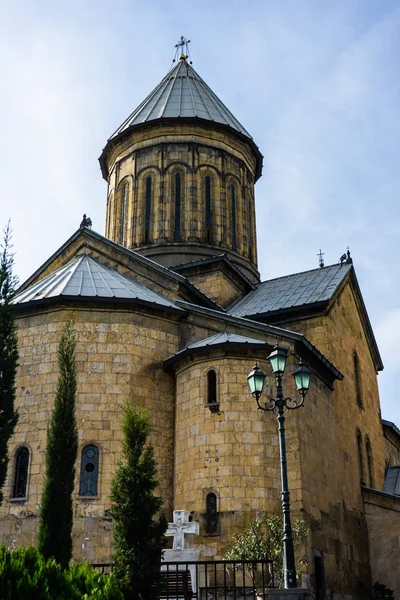 Tbilisi Georgia Novembro 2018 Fachada Catedral Sioni Parte Histórica Tbilisi — Fotografia de Stock