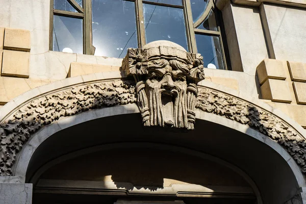 Ventanas Del Edificio Parte Histórica Tiflis Georgia —  Fotos de Stock