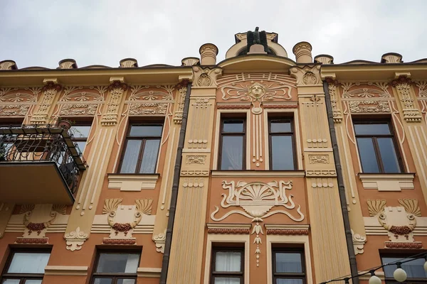 Fassade Der Häuser Von Tiflis Aus Dem Bis Jahrhundert Jugendstil — Stockfoto