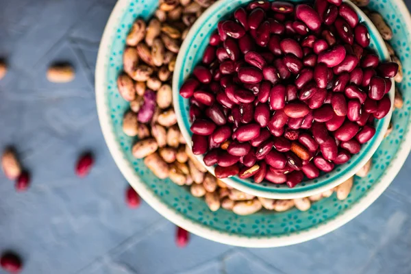 Concepto Cocina Con Frijoles Orgánicos Tazón —  Fotos de Stock