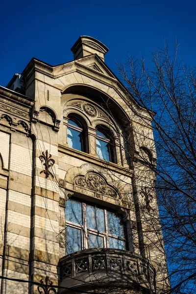 Exterior Detail Facades Sololaki Area Tbilisi Architecture 18Th Early 19Th — Stock Photo, Image