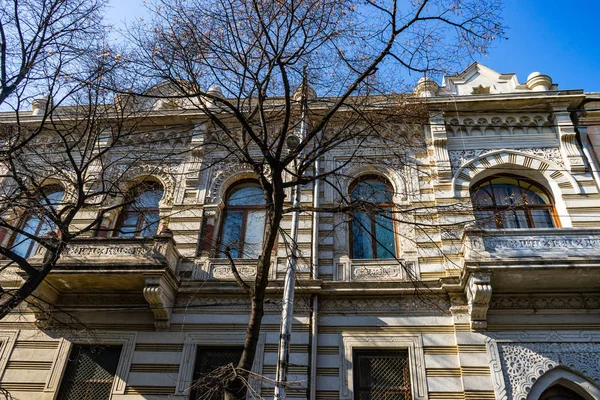 Détail Extérieur Des Façades Région Sololaki Tbilissi Architecture Xviiie Début — Photo