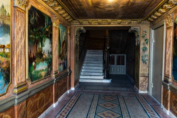 February 2019 Tbilisi Georgia Restored Paintings Famous Seilanov Brothers House — Stock Photo, Image