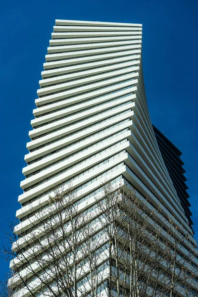 Famosos Rascacielos Las Torres Del Eje Zona Vake Moderno Centro — Foto de Stock