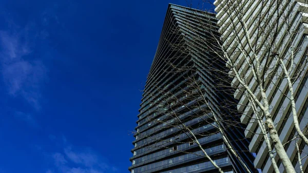 Famosos Rascacielos Las Torres Del Eje Zona Vake Moderno Centro — Foto de Stock