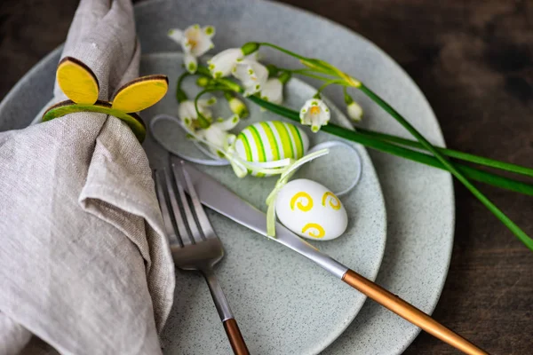 Dukningen till påskmiddag — Stockfoto