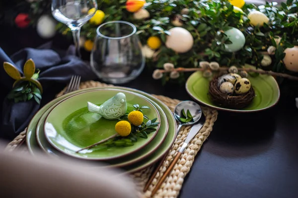 Easter table setting — Stock Photo, Image