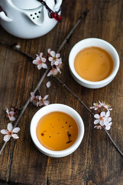 Зеленый чай азиатского стиля — стоковое фото