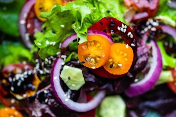 Органический овощной салат — стоковое фото