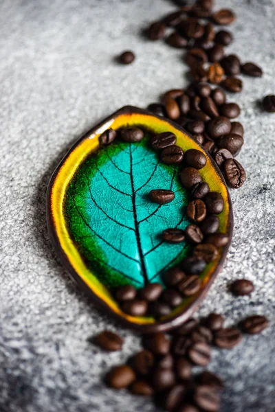 Кава в зернах концепції — стокове фото