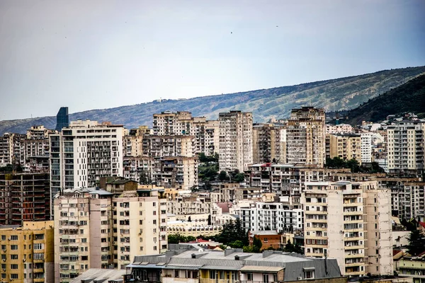 Blick auf neue zentrale Bereiche der Innenstadt von Tiflis — Stockfoto