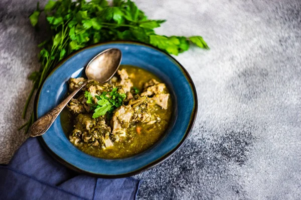 Plato chakapuli georgiano — Foto de Stock