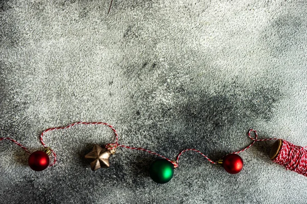 Marco de Navidad sobre fondo de piedra —  Fotos de Stock